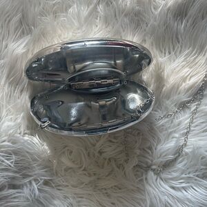 Vintage silver clutch